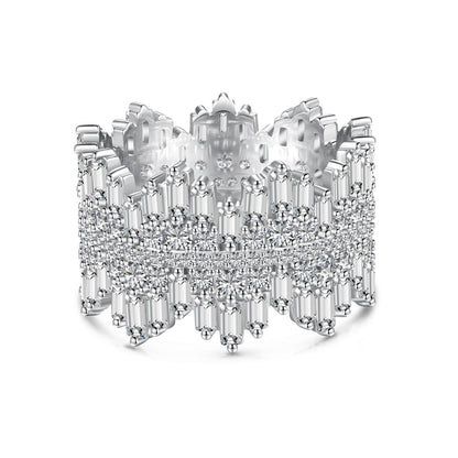 [Olivia JW]Luxurious Colorful Radiant Cut Daily Ring
