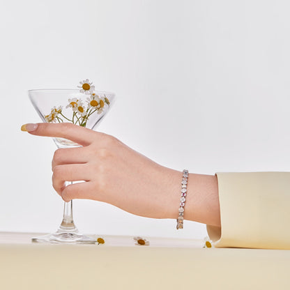 [Olivia JW]Dazzling Radiant Multi Cut Daily Bracelet