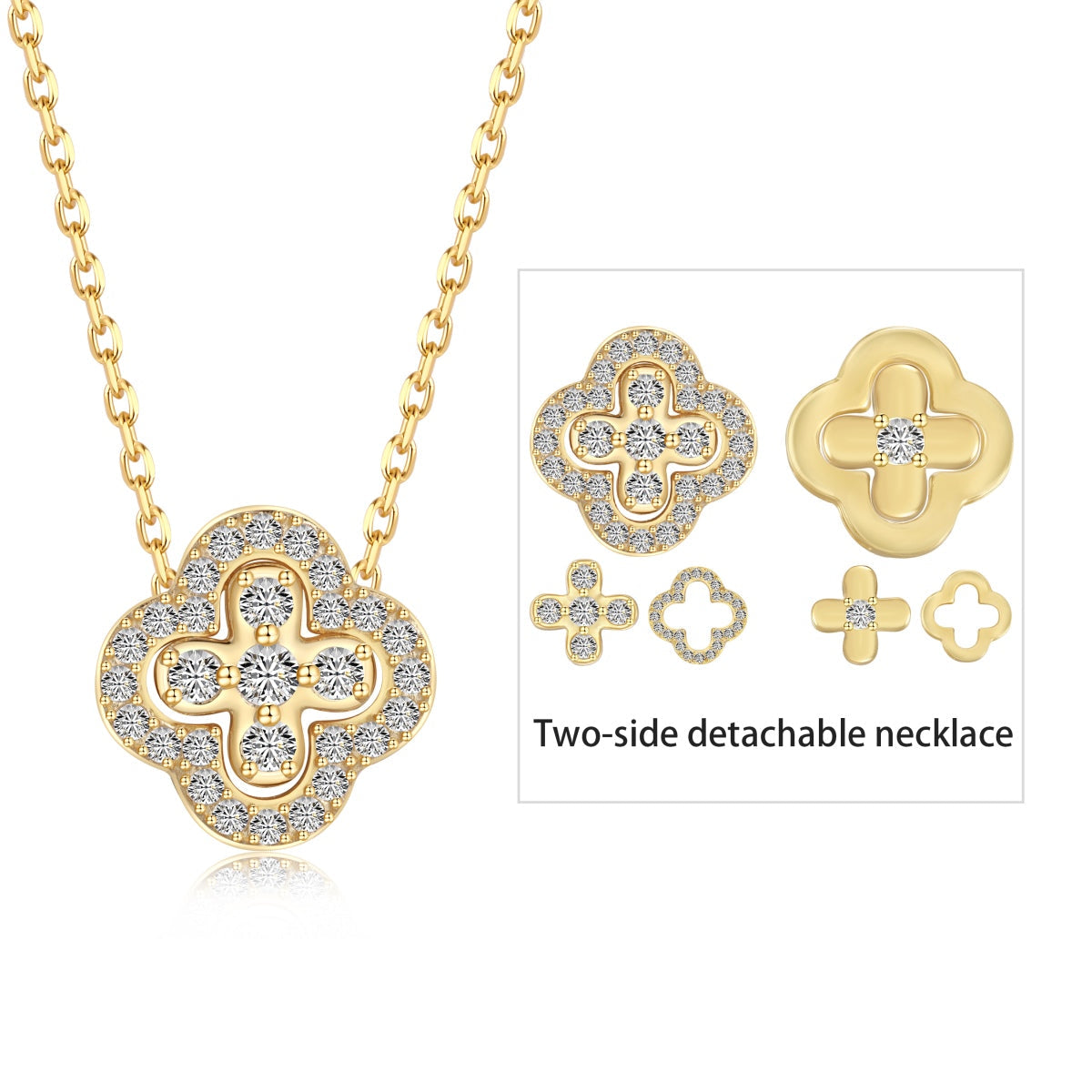 [Olivia JW]Four-Leaf Clover Various DIY Wearable Necklaces