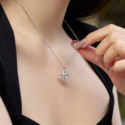 [Olivia JW]Four-Leaf Clover And Eight-Pointed Star Necklace