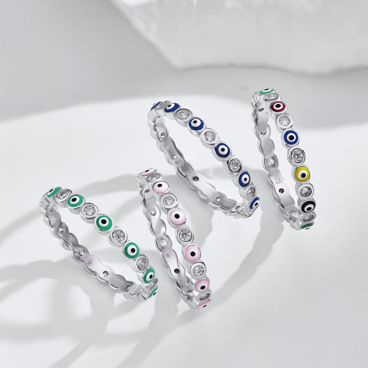 [Olivia JW]Sparkling Vibrant Round Shape Daily Ring