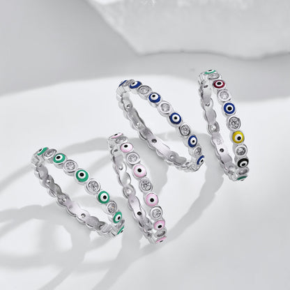 [Olivia JW]Sparkling Vibrant Round Shape Daily Ring