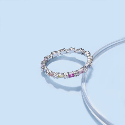 [Olivia JW]Charming Colorful Round Cut Daily Ring