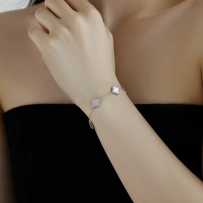 [Olivia JW]Four-Leaf Clover Exquisite Bracelet