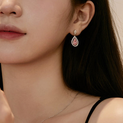 [Olivia JW]Ornate Delicate Water Drop Shape Banquet Earrings