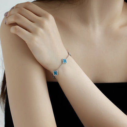 [Olivia JW]Four-Leaf Clover Exquisite Bracelet
