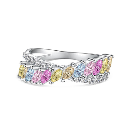[Olivia JW]Unique Colorful Marquise Cut Daily Ring