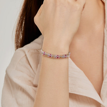 [Olivia JW]Dainty Radiant Emerald Cut Daily Bracelet