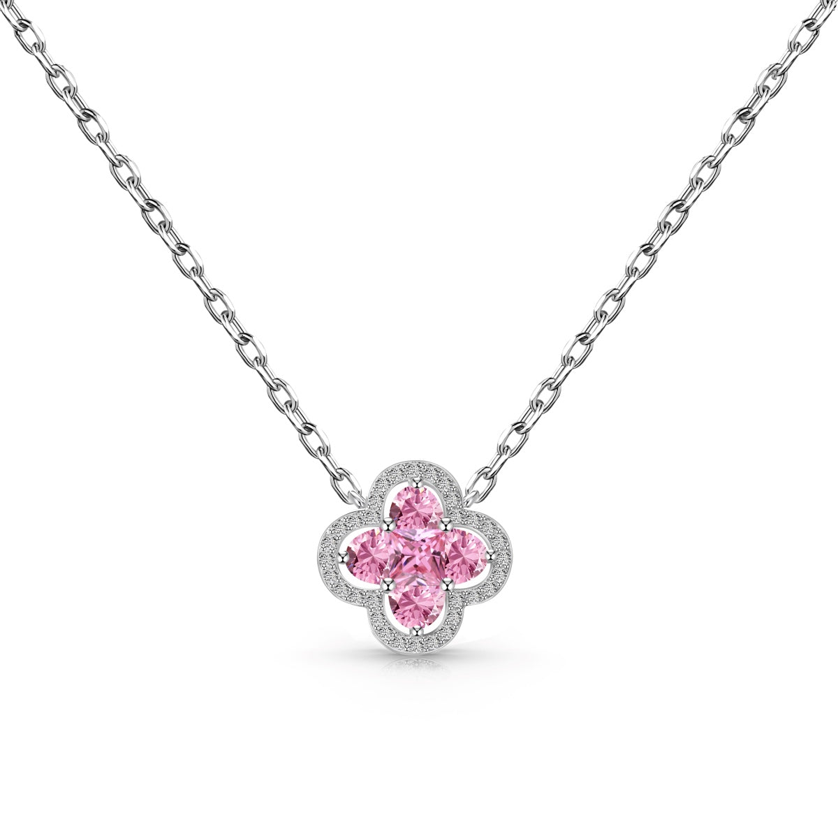 [Olivia JW]Spliced Lucky Four-Leaf Clover Versatile Necklace