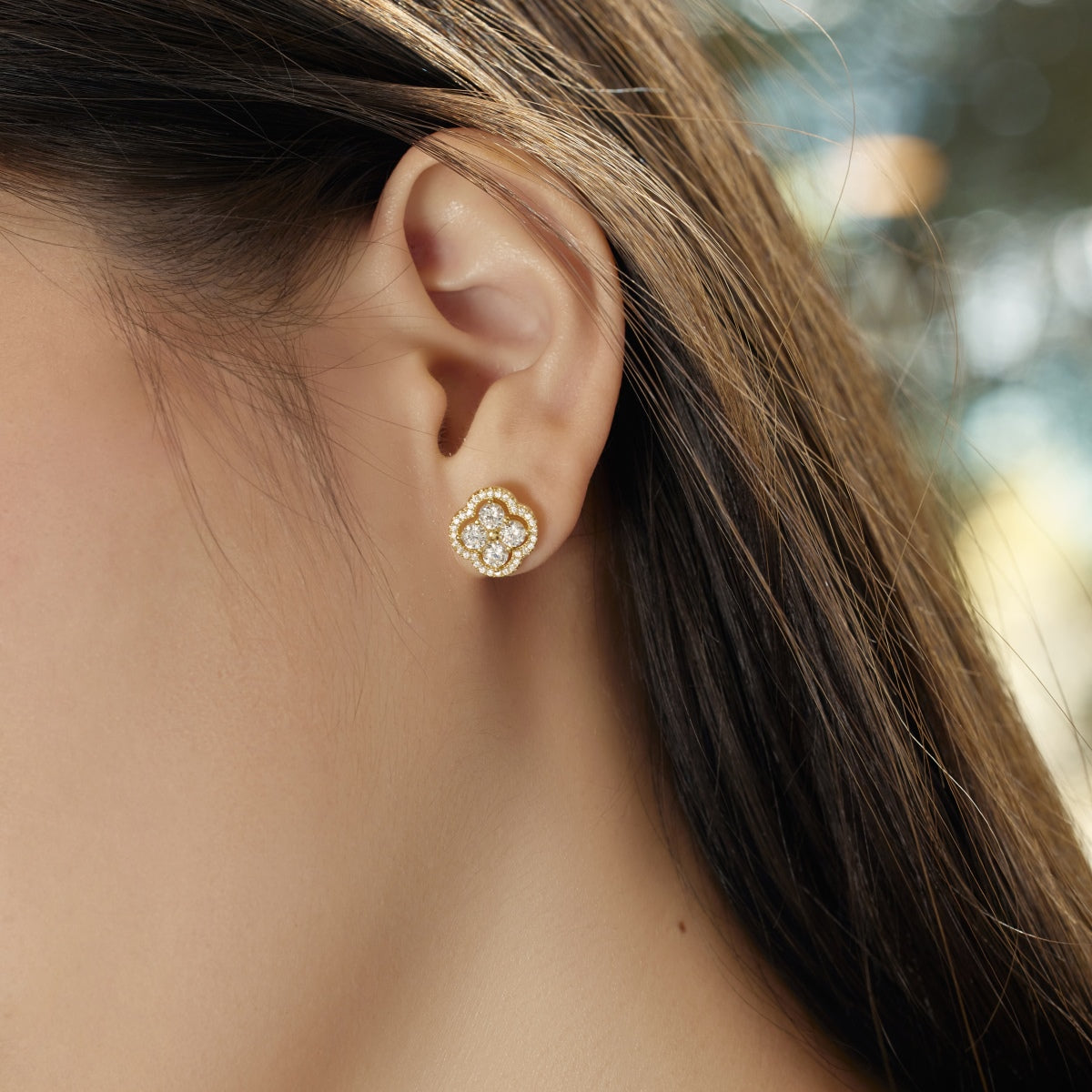 [Olivia JW]Four-Leaf Clover Exquisite Earrings