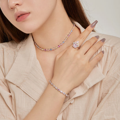[Olivia JW]0.25 Carat Radiant Water Drop Shape Daily Bracelet