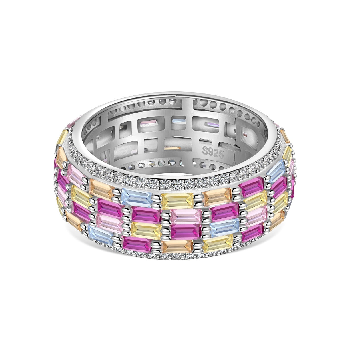 [Olivia JW]Radiant Colorful Radiant Cut Daily Ring