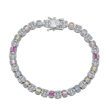 [Olivia JW]Dazzling Radiant Multi Cut Daily Bracelet