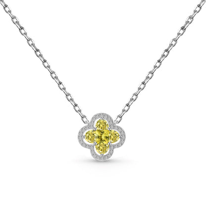 [Olivia JW]Spliced Lucky Four-Leaf Clover Versatile Necklace