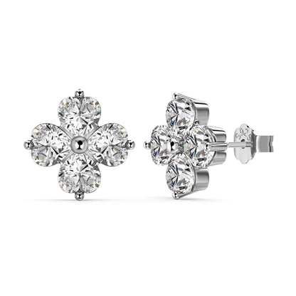 [Olivia JW]Four-Leaf Clover Ball Earrings