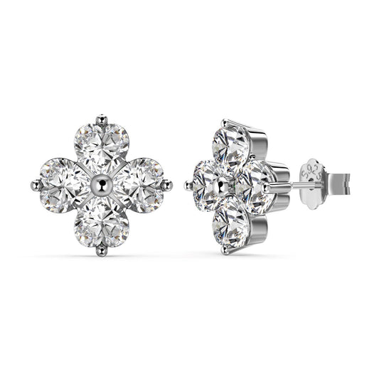 [Olivia JW]Four-Leaf Clover Ball Earrings
