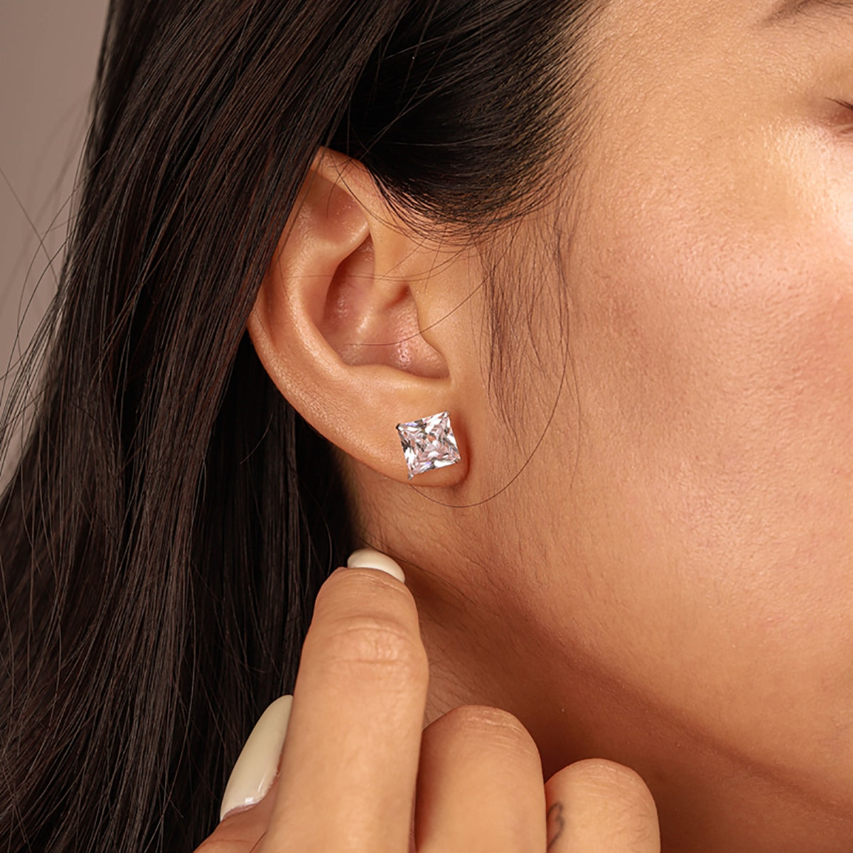 [Olivia JW]Ornate Square Shape Earrings