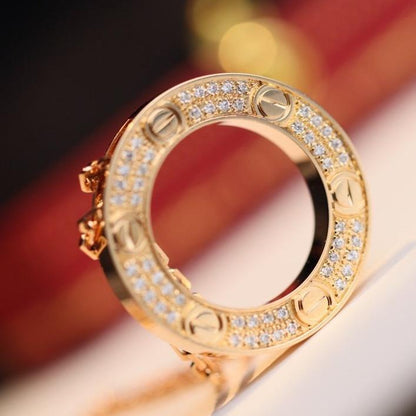 [Olivia JW]LOVE NECKLACE ADJUSTABLE ROSE GOLD