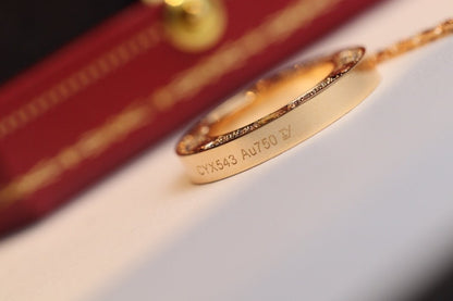 [Olivia JW]LOVE NECKLACE ADJUSTABLE ROSE GOLD