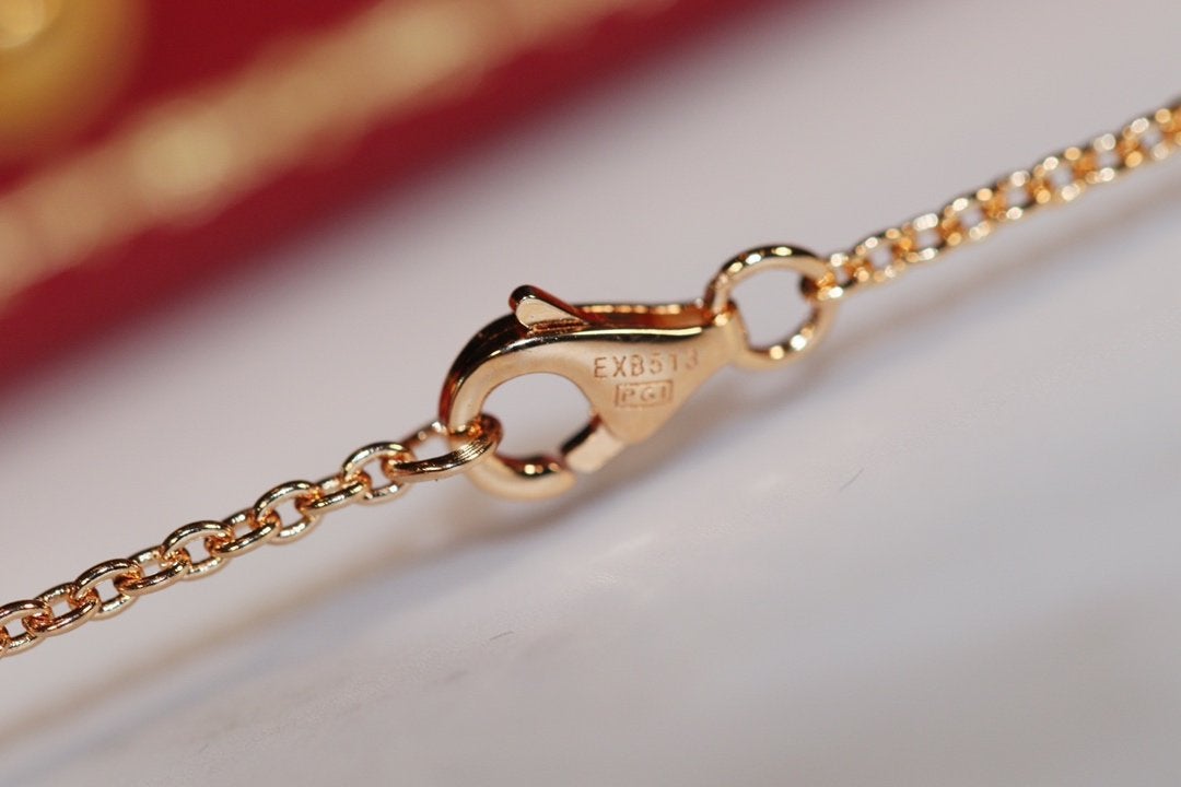 [Olivia JW]LOVE NECKLACE PINK GOLD AND SILVER