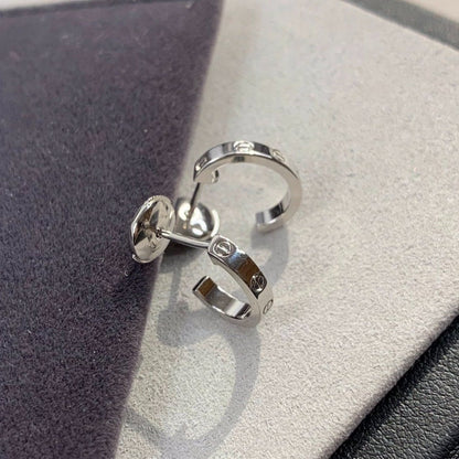 [Olivia JW]LOVE EARRINGS 2.65MM SILVER