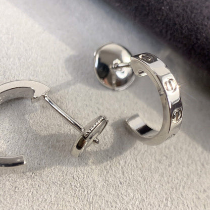 [Olivia JW]LOVE EARRINGS 2.65MM SILVER