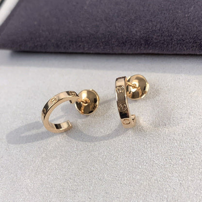 [Olivia JW]LOVE EARRINGS 2.65MM PINK GOLD