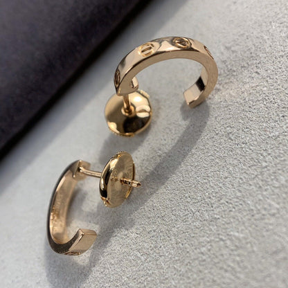 [Olivia JW]LOVE EARRINGS 2.65MM PINK GOLD