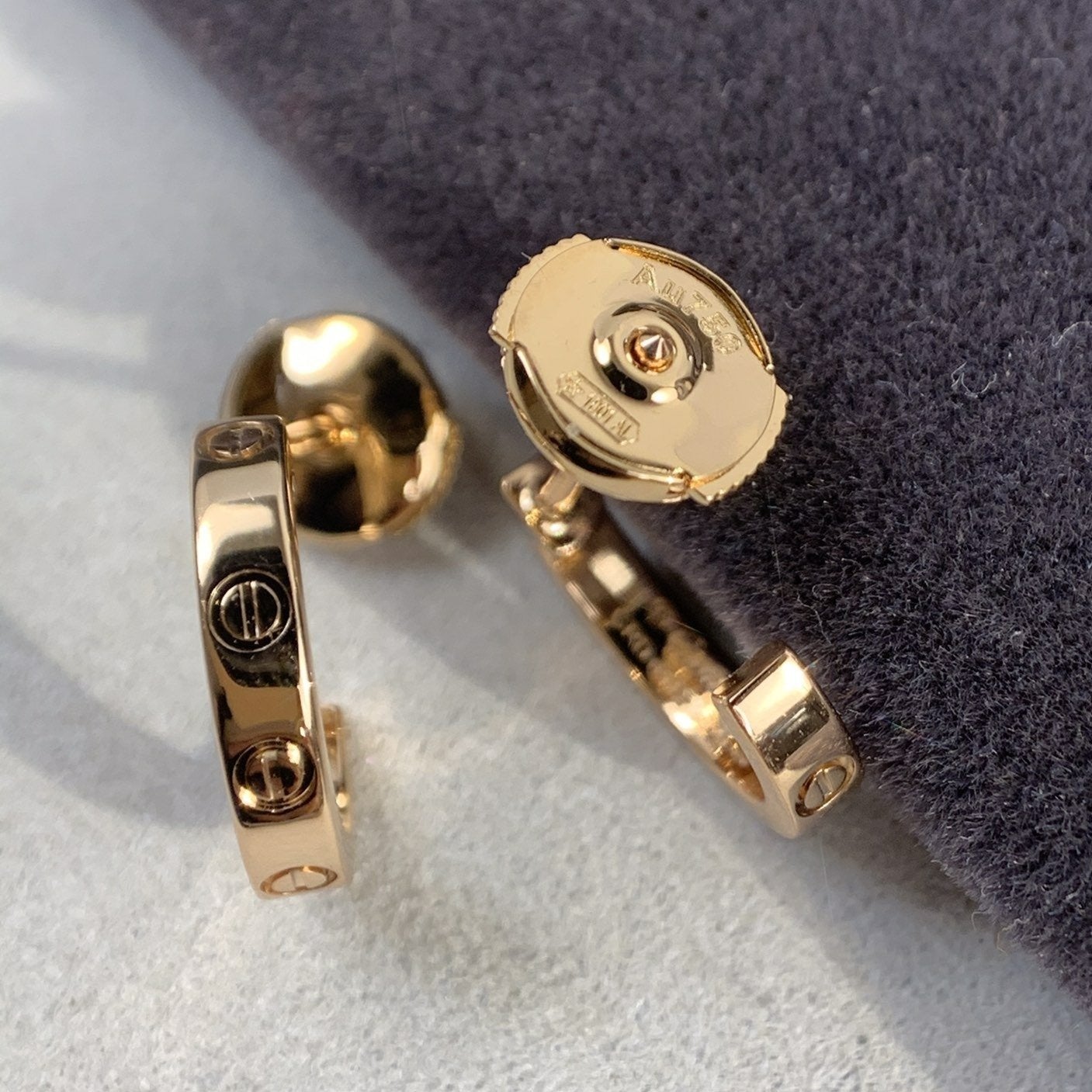 [Olivia JW]LOVE EARRINGS 2.65MM PINK GOLD