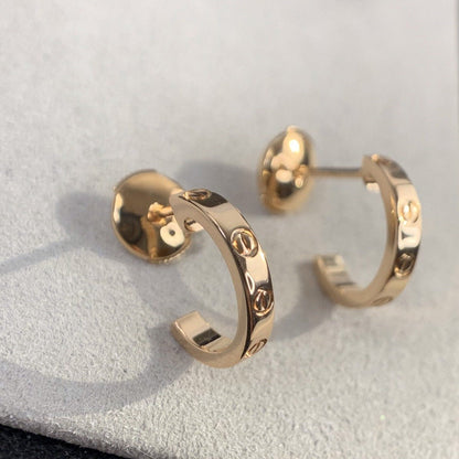 [Olivia JW]LOVE EARRINGS 2.65MM PINK GOLD