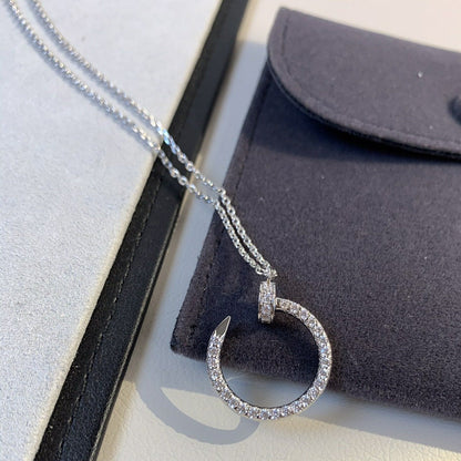 [Olivia JW]JUSTE NECKLACE SILVER DIAMONDS
