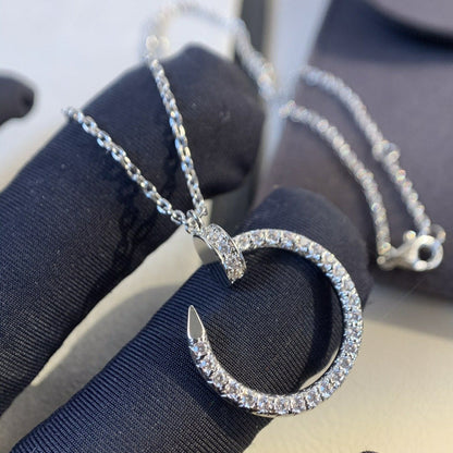 [Olivia JW]JUSTE NECKLACE SILVER DIAMONDS