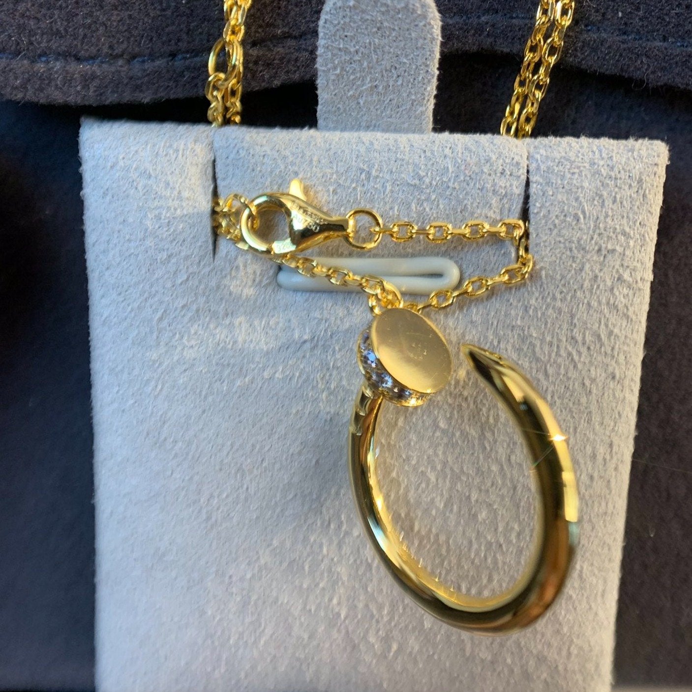 [Olivia JW]JUSTE NECKLACE GOLD DIAMONDS