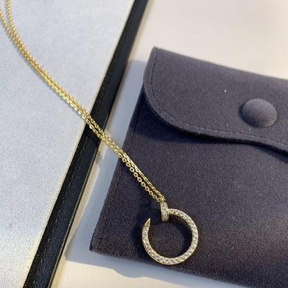 [Olivia JW]JUSTE NECKLACE GOLD DIAMONDS