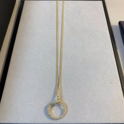 [Olivia JW]JUSTE NECKLACE GOLD DIAMONDS