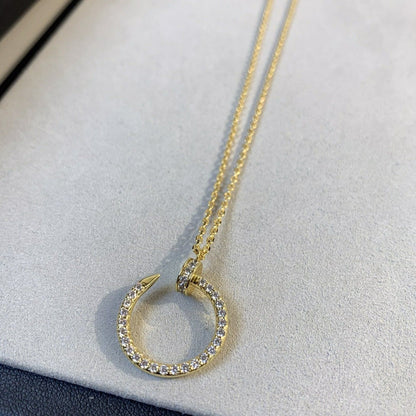 [Olivia JW]JUSTE NECKLACE GOLD DIAMONDS