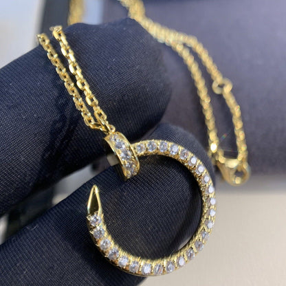 [Olivia JW]JUSTE NECKLACE GOLD DIAMONDS
