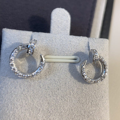 [Olivia JW]JUSTE EARRINGS SILVER DIAMONDS