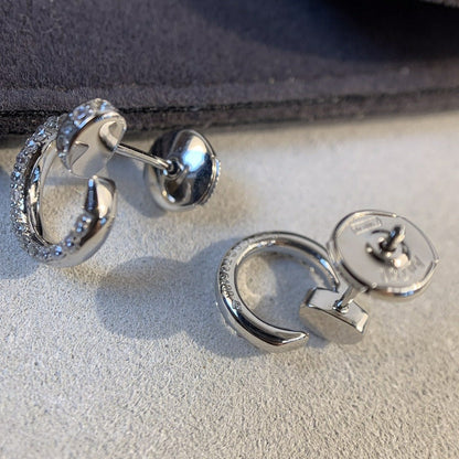 [Olivia JW]JUSTE EARRINGS SILVER DIAMONDS