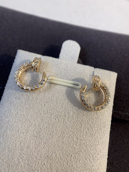 [Olivia JW]JUSTE EARRINGS GOLD DIAMONDS
