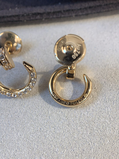 [Olivia JW]JUSTE EARRINGS GOLD DIAMONDS