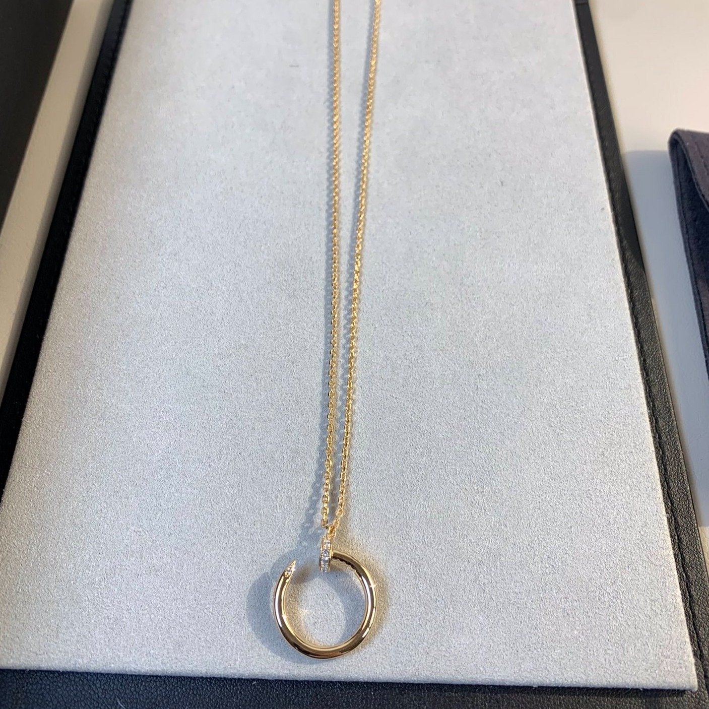 [Olivia JW]JUSTE NECKLACE PINK GOLD