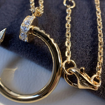 [Olivia JW]JUSTE NECKLACE PINK GOLD