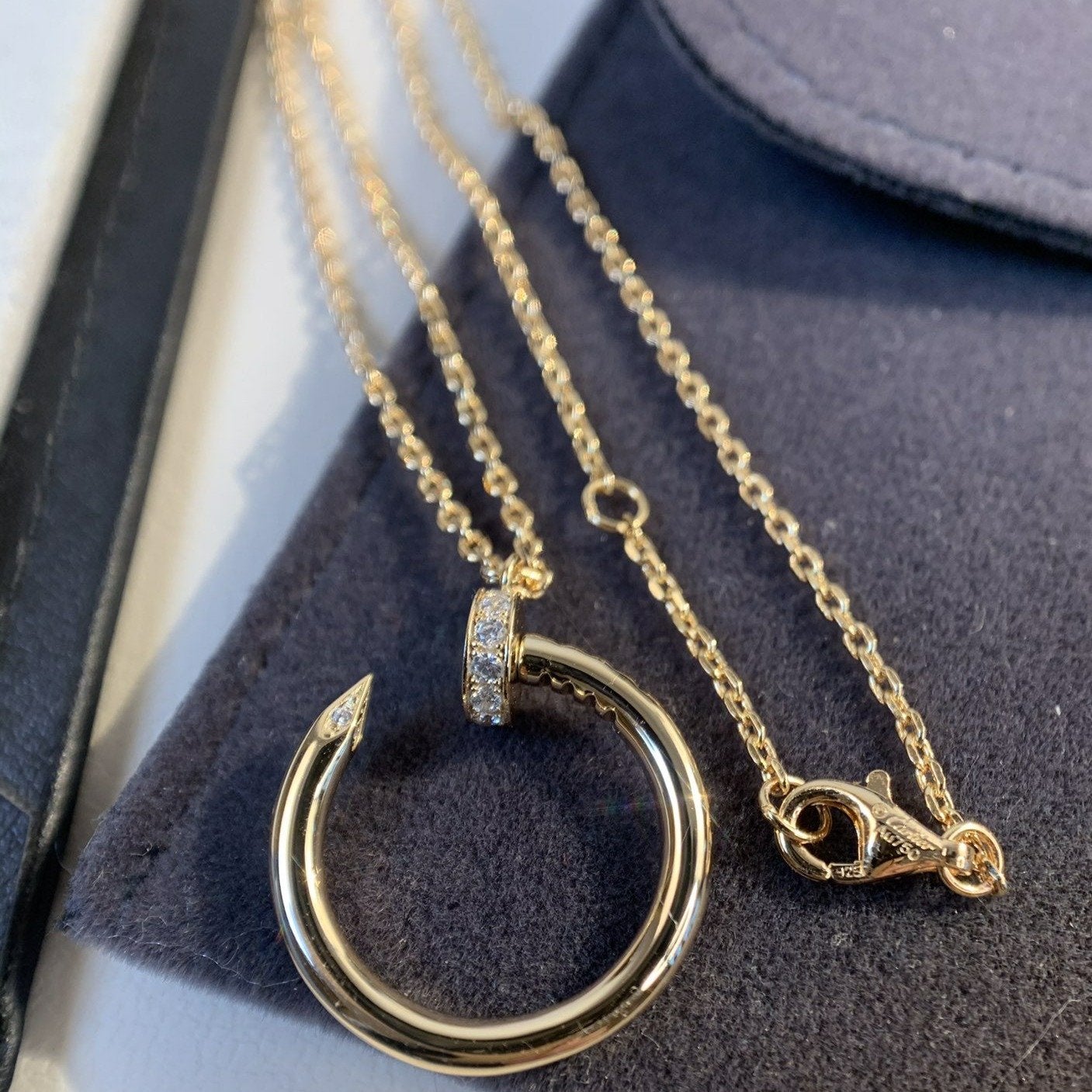 [Olivia JW]JUSTE NECKLACE PINK GOLD