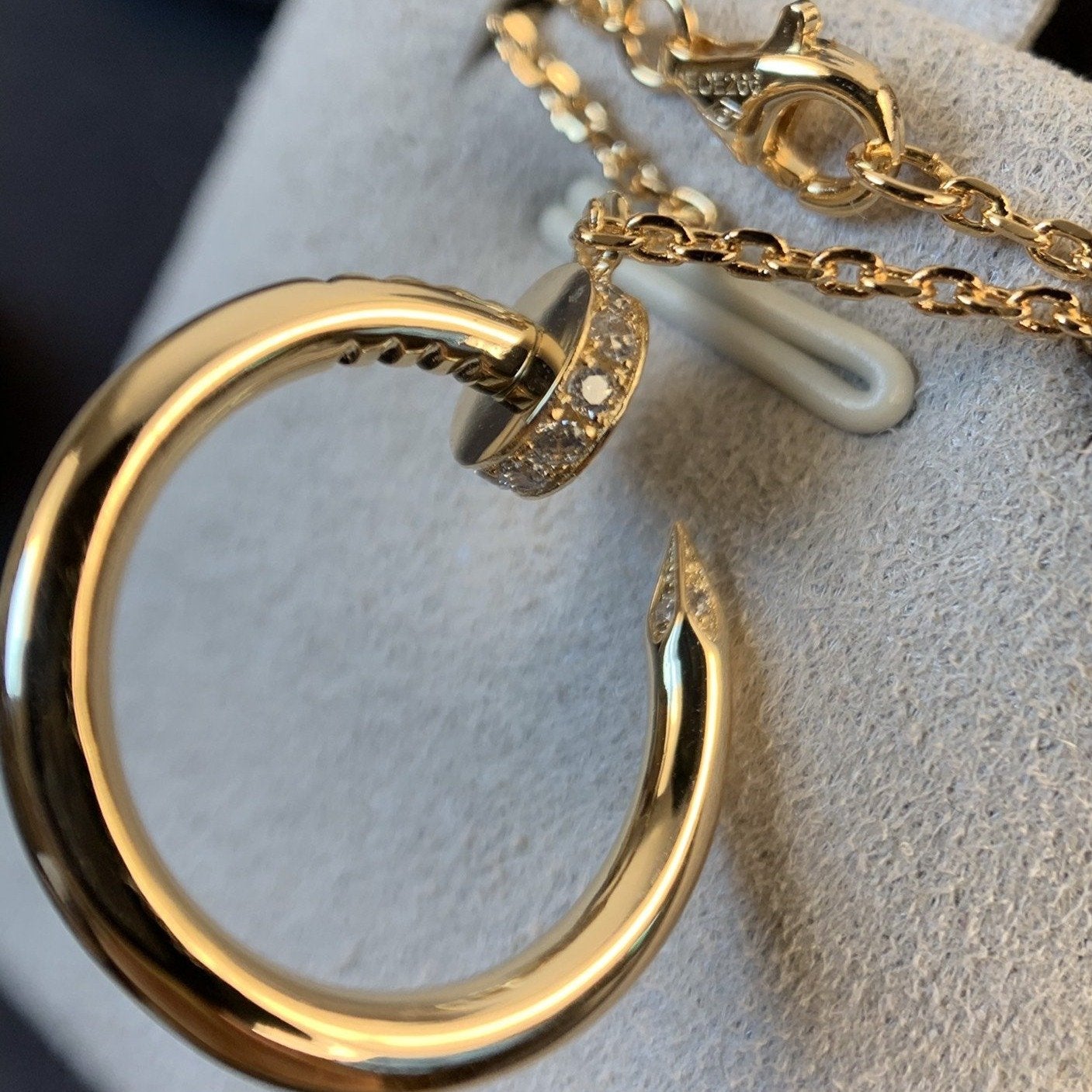 [Olivia JW]JUSTE NECKLACE PINK GOLD