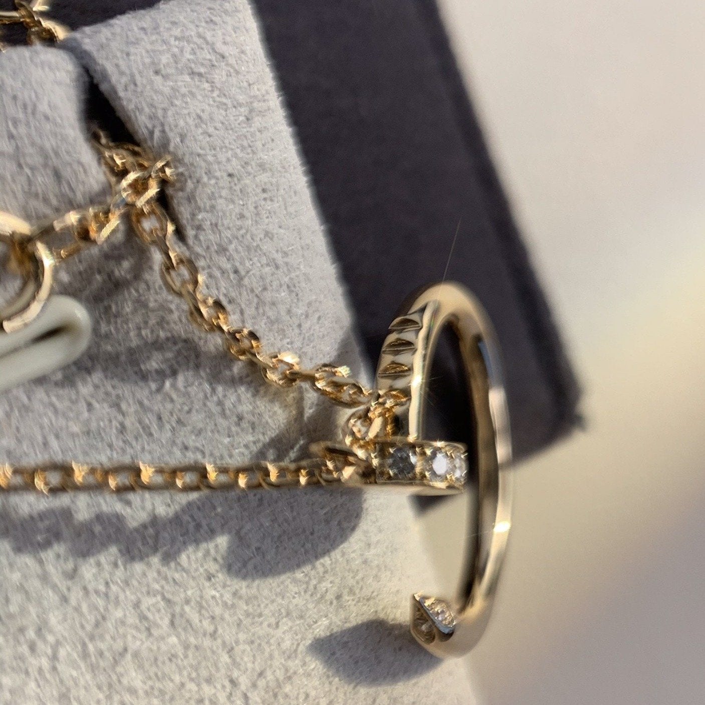 [Olivia JW]JUSTE NECKLACE PINK GOLD