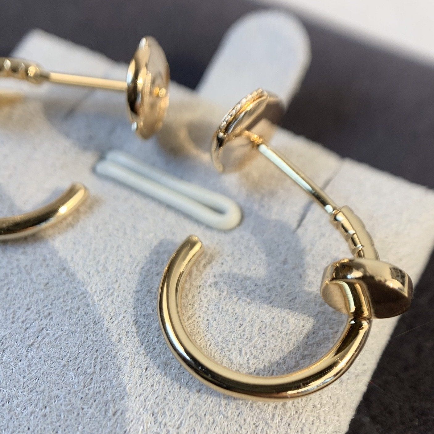 [Olivia JW]JUSTE EARRINGS PINK GOLD