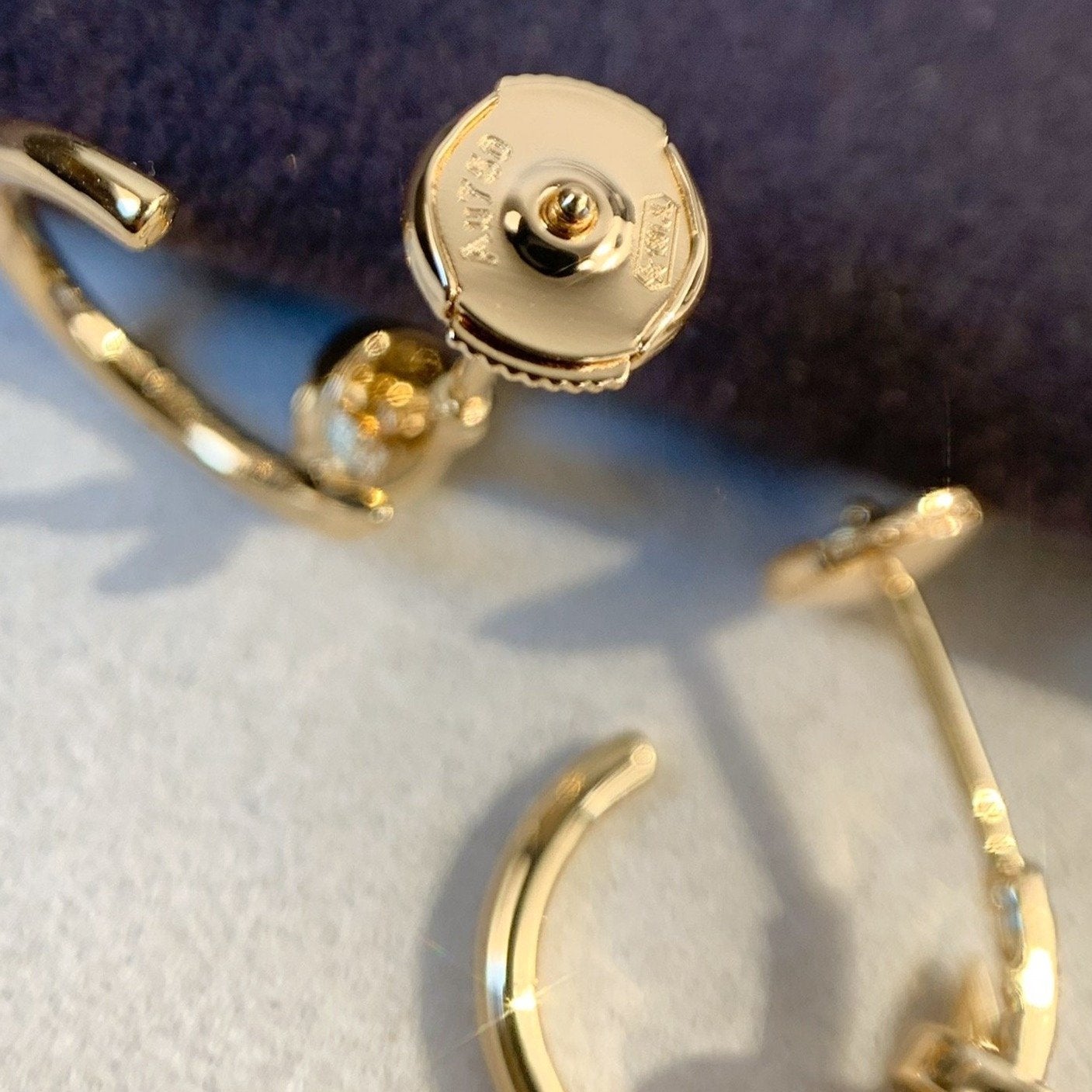 [Olivia JW]JUSTE EARRINGS PINK GOLD