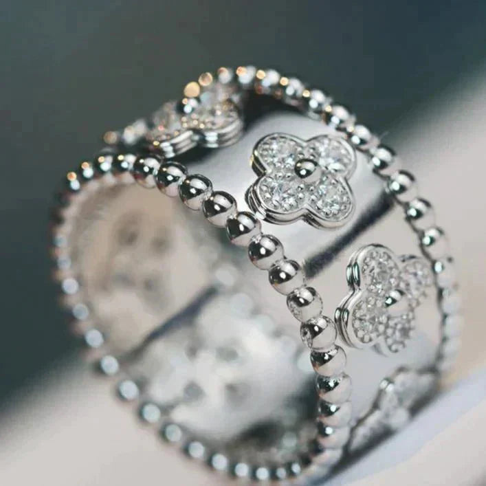 [Olivia JW]CLOVER KALEIDOSCOPE RING 10MM