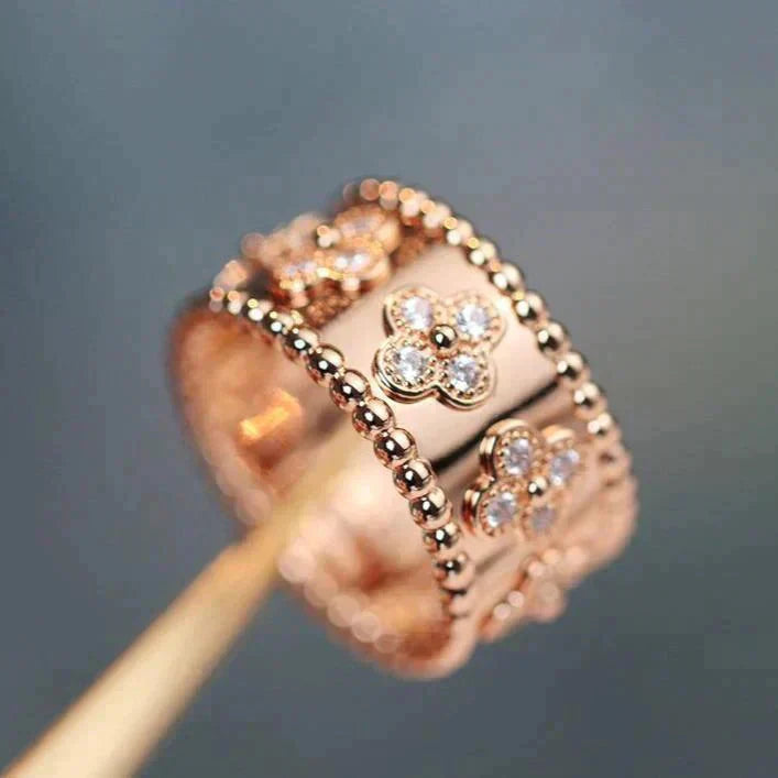 [Olivia JW]CLOVER KALEIDOSCOPE RING 10MM